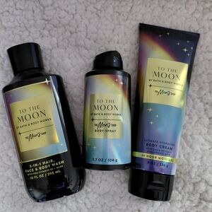 Bath & Body Works To The Moon Collection - Black and Gold